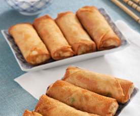 Nems aux crevettes et à la sauce aigre-douce