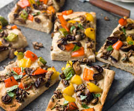 Potato Pizza with Vegetables - Pizza di patate con verdure