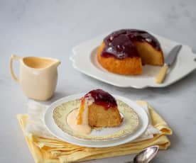 Steamed Raspberry Jam Pudding