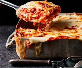 Lasagne Bolognese with Fresh Spinach Pasta