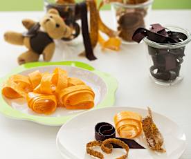 Tiras de frutas deshidratadas (Alimentación Infantil)