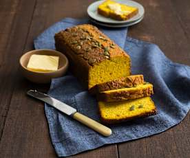 Pumpkin and turmeric loaf