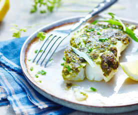 Poisson au crumble d'herbes