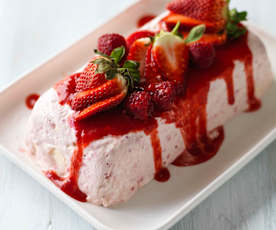 Eton Mess Parfait with a Fresh Berry Sauce