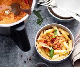 Babyfreundliche Bolognese mit Pute und roter Paprika