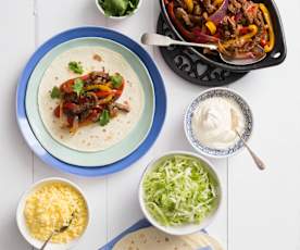 Beef fajitas