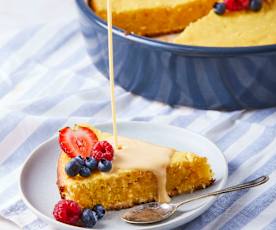 Corn Cake with Eggnog Sauce (Anna) Metric