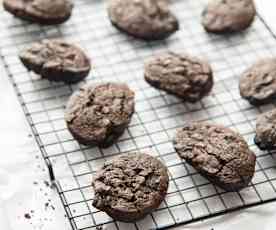 Cookies brownie de chocolate