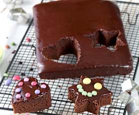 Gâteau chocolat et dragées chocolat