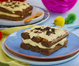 Tiramisù alla crema gianduia