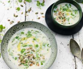 Watercress and Oat Soup