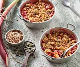 Crumble de fruits aux graines de courge