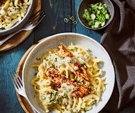 Hähnchen in Zwiebel-Senfsauce