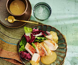 Bananen-Curry-Sauce mit Hähnchenbrust