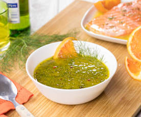 Marinatura all'arancia e finocchietto