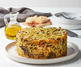 Spaghetti Carbonara Pie