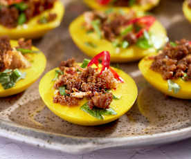 Kuih Cara Berlauk (Savoury Pancake Bites)