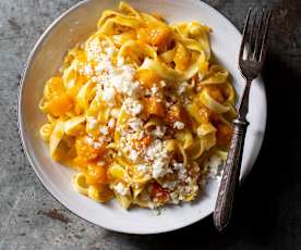 Tagliatelle with pumpkin