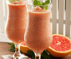 Sorbete de pomelo aromatizado con peppermint