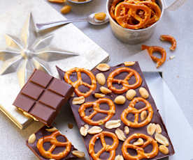 Brezel-Erdnuss-Schoki