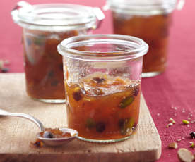 Confiture fruits secs et agrumes