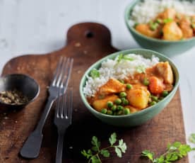 Curry di pollo veloce con riso basmati (Bimby Friend)