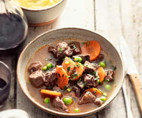 Beef Stew with Mashed Potatoes