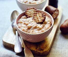 Schaumkuss-Milchreis mit Whiskey-Sahne-Likör