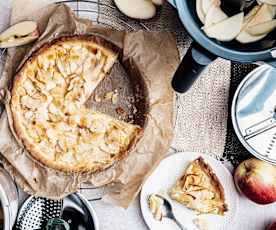 Tarte amandine aux pommes et poires