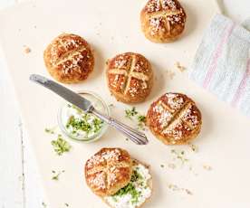 Pão de pretzel low carb