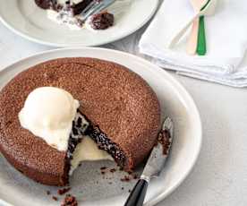 Molten chocolate cake