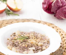 Risotto mele e radicchio rosso