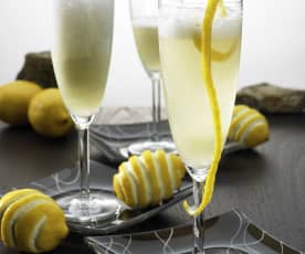 Champagne lemon slush