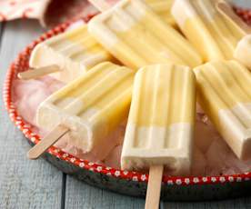 Pineapple Vanilla Ice Lollies