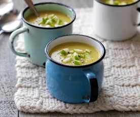 Velouté de panais et pomme au curry