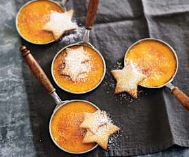 Crèmes brûlées de potiron et sablés maison