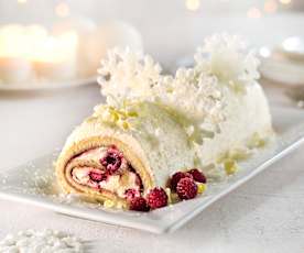 Gluten-free Raspberry Cream Roulade