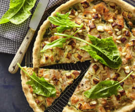 Quiche di salmone e spinaci con feta