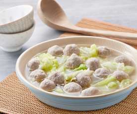 Pork Ball Soup With Cabbage