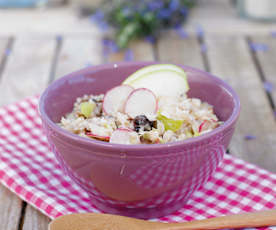 Salada de maçã com nozes