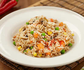 Rizoto se zeleninou a mletým masem