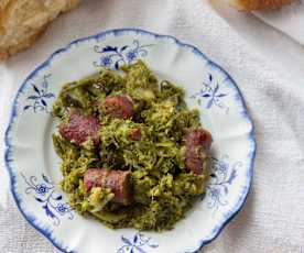 Friarielli e salsiccia