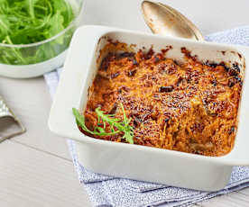 Gratin d'aubergine au thon