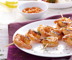 Marinade pour crevettes à griller