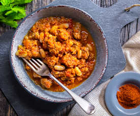 Spezzatino di manzo e fagioli