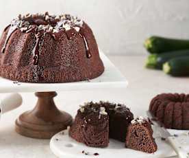 Bundt cake de calabacín y cacao