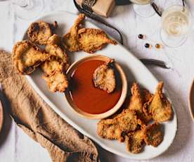 Setas bravas crujientes