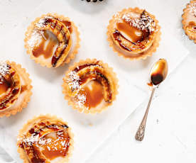 Tartaletas de plátano al caramelo