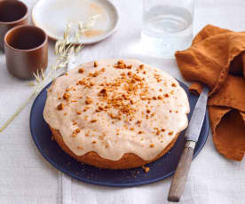 Gâteau au topinambour et glaçage à la châtaigne