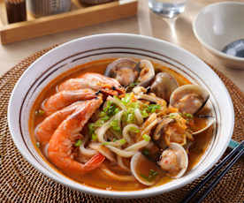 泡菜海鮮烏龍麵